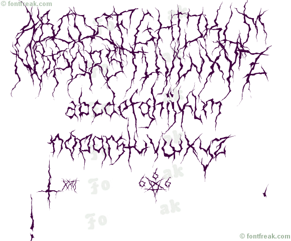 Free Black Metal Font - eaglelook